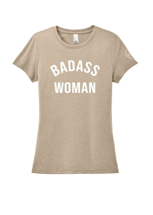 Badass Woman Tan T-Shirt